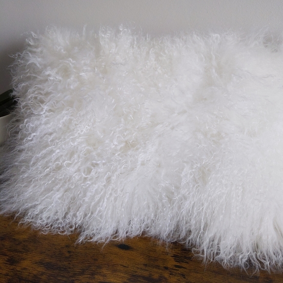 🆕🌿SHEEPSKIN ACCENT PILLOW🌿 - Picture 5 of 8